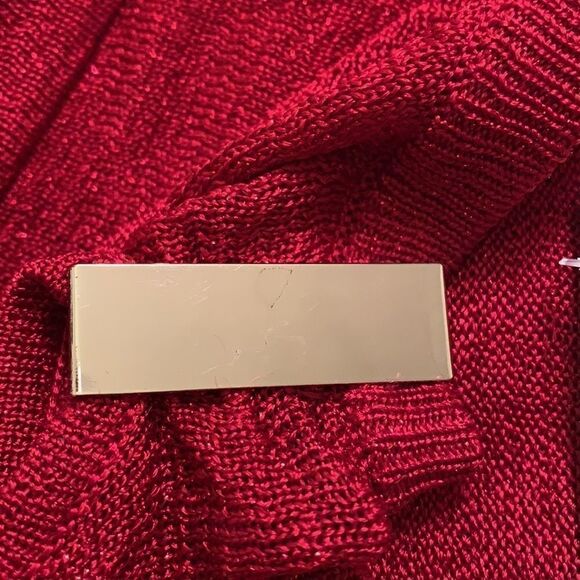 INC woman’s red blouse Resort Luxe M - Picture 6 of 7